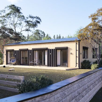 Maison en bois NICOLE RV (Isolé RE2020, 44 mm + bardage), 68 m² avp.ui.product_images.thumbnail 1