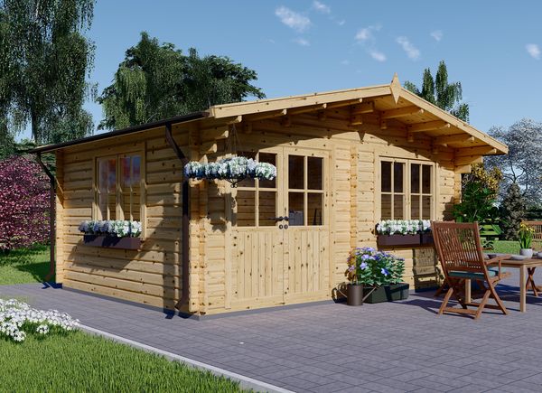 Abri de jardin en bois LILLE (34 mm), 4x5 m, 20 m² avp.ui.product_images.thumbnail 1
