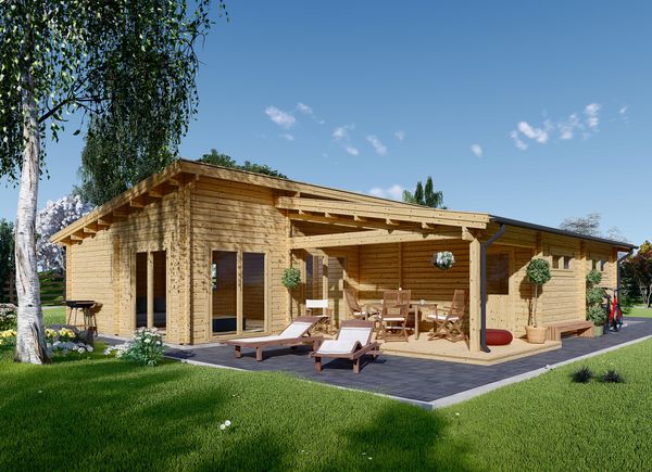 chalets en bois habitables de 70m et 80 m au meilleur prix