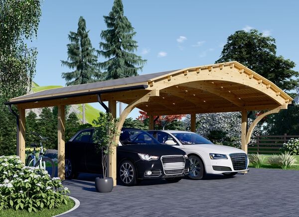 Carport en bois double BETSY DUO, 6.2x6 m, 36 m² avp.ui.product_images.thumbnail 1