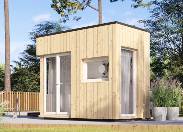 Bureau de jardin PREMIUM L S(Isolé RE2020, 34 mm + bardage), 3x1.5 m, 4.5 m² avp.ui.product_images.thumbnail 1