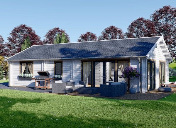 Chalet en bois habitable ANICA (Isolé RE2020, 44+44 mm), 71 m² avp.ui.product_images.thumbnail 1