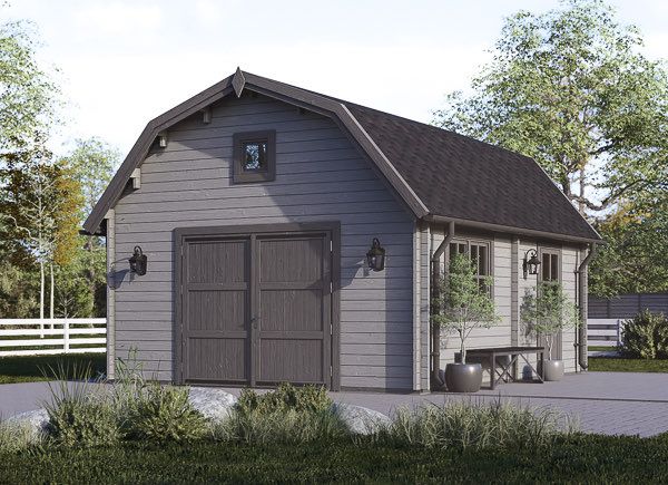 Garage en bois MISSISSIPPI (44 mm), 5x6 m, 30 m² avp.ui.product_images.thumbnail 1