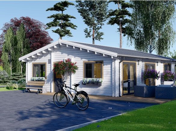 Chalet en bois habitable ALICE (Isolé RE2020, 44+44 mm), 72 m² avp.ui.product_images.thumbnail 1