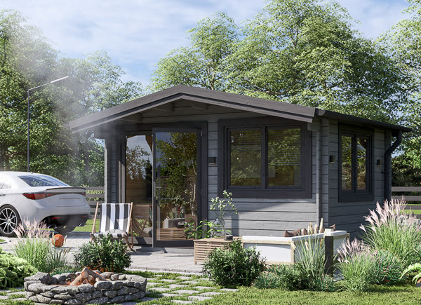 Abri de jardin bois WISSOUS, 4x3 m, 12 m²