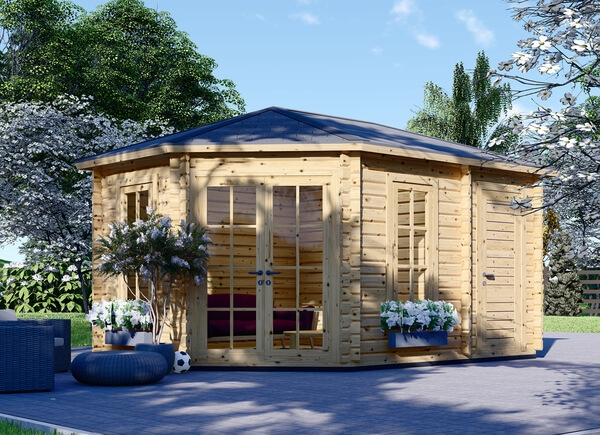 Abri de jardin bois KIM, 5x3 m, 15 m²