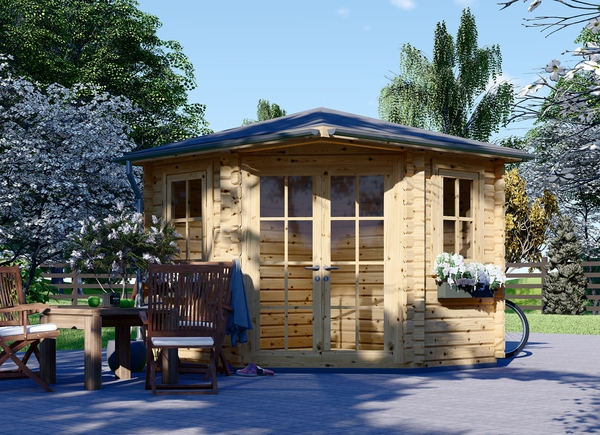 Abri de jardin bois AIDA, 9 m²