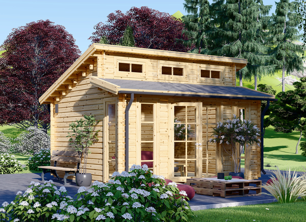 Chalet de jardin en bois - Abri de jardin ALABAMA, 4.5x4.5 m, 20 m²