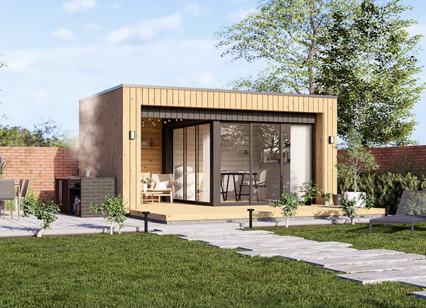 Abri de jardin en bois LAYLA (34 mm + bardage), 5x3 m, 13 m²