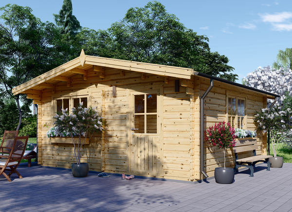 Chalet de jardin en bois DREUX (44 mm), 6x6 m, 36 m²