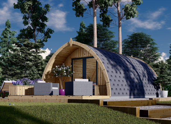 Abri de jardin bois BRETA, 4x6 m, 24 m²