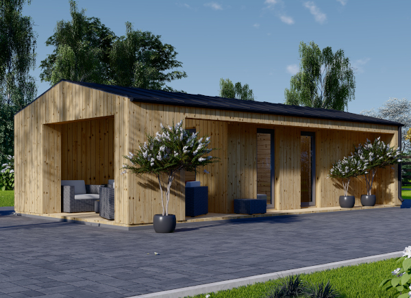 Chalet de jardin en bois - Abri de jardin ANNA Modern (Isolé), 20 m²