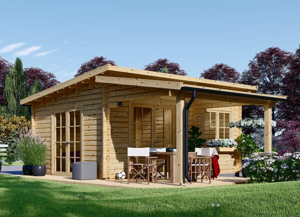 Chalet de jardin en bois HELEN, 24 m²
