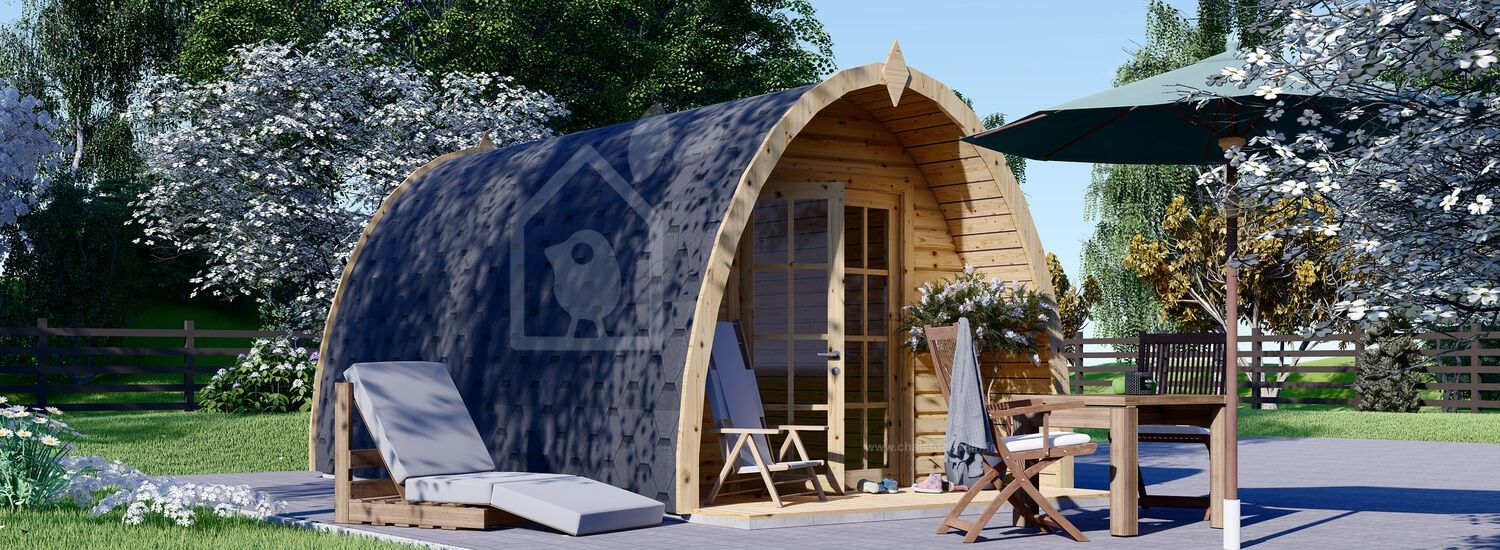 Abri de jardin en bois BRETA (44 mm), 3x5 m, 15 m² visualization 1