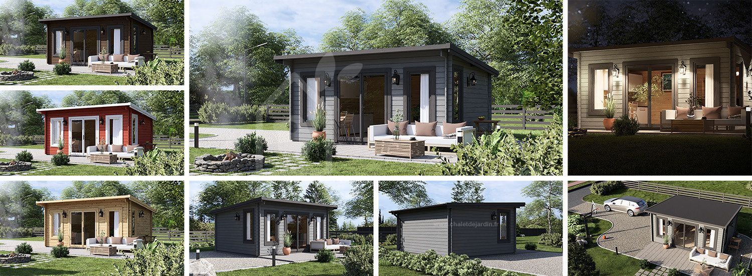 Abri de jardin en bois ESSEX (44 mm), 5x4 m, 20 m² visualization 1