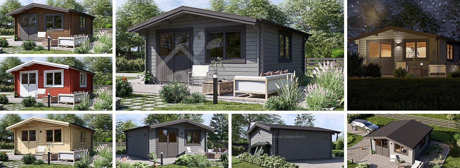 Abri de jardin en bois LILLE (34 mm), 5x5 m, 25 m² visualization 1