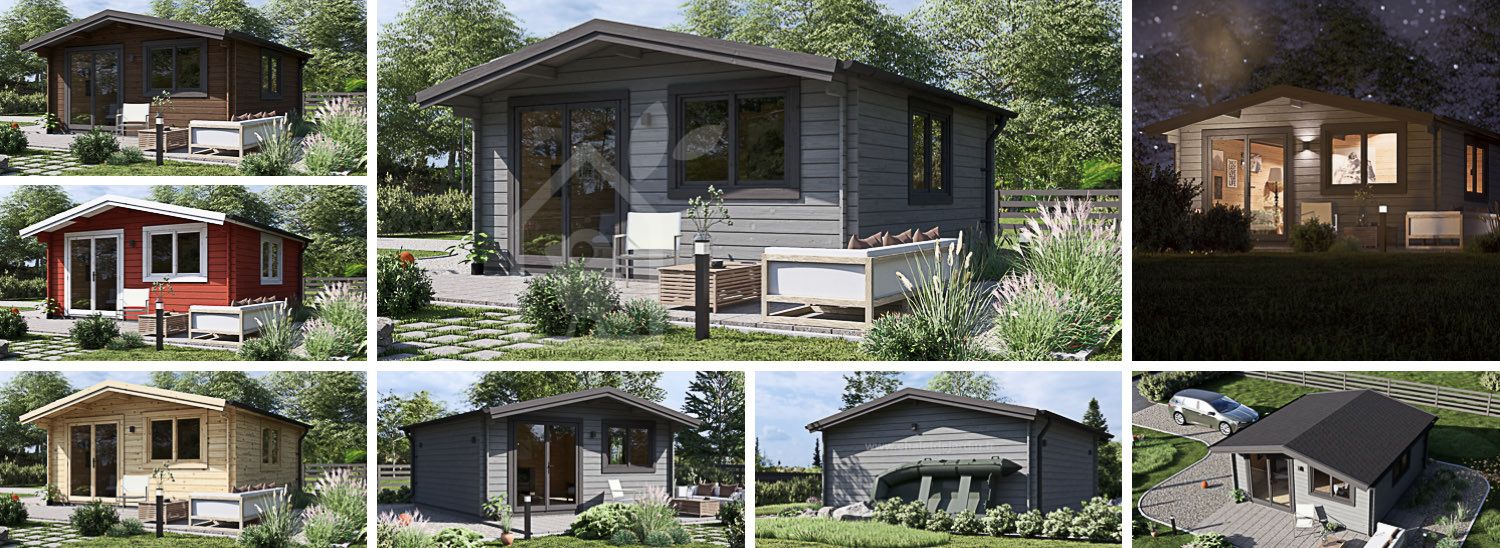 Abri de jardin en bois WISSOUS (44 mm), 5x5 m, 25 m² visualization 1