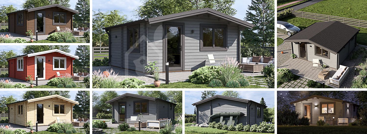 Abri de jardin en bois NINA (44 mm), 5x5 m, 25 m² visualization 1