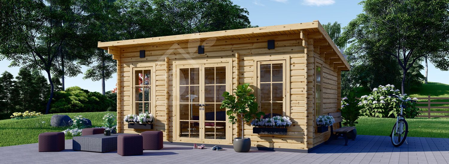 Abri de jardin ESSEX (44 mm), 5x4 m, 19.9 m² visualization 1