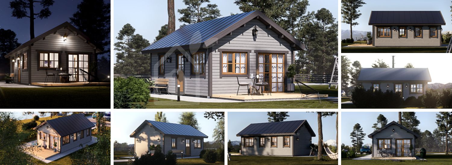 Abri de jardin ELENA (Isolé, 34 mm + bardage), 4x7 m, 28 m² visualization 1