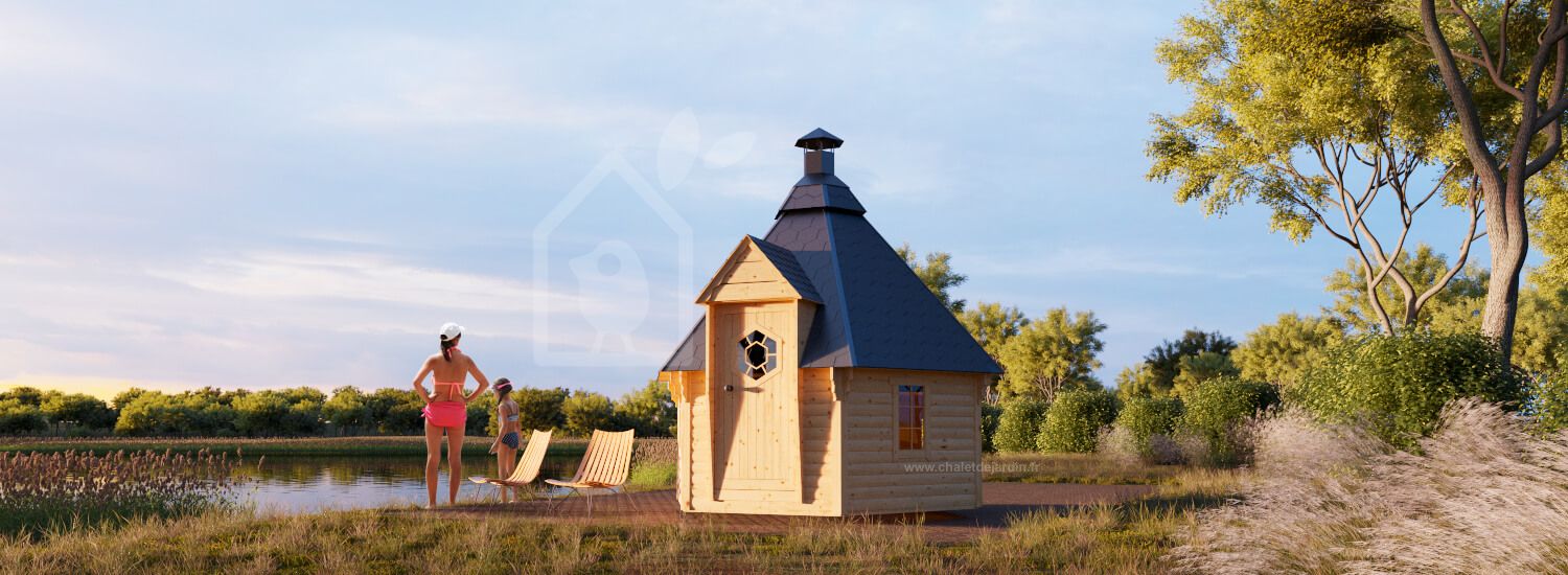 Sauna exterieur 7 m² visualization 1