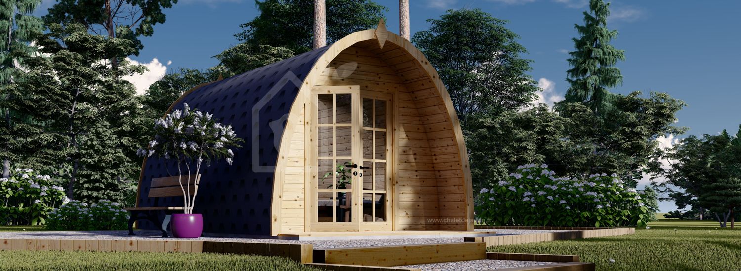 Abri de jardin en bois BRETA (44 mm), 3x5 m, 15 m² visualization 1