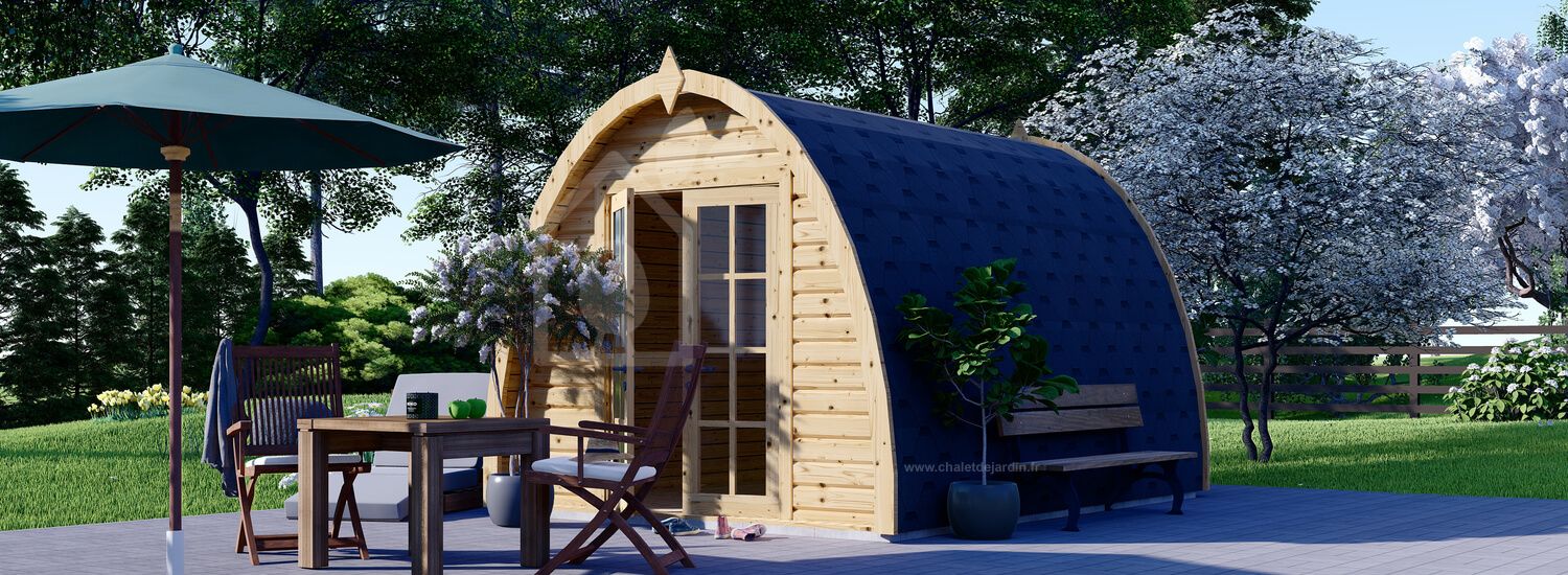 Abri de jardin BRETA (28 mm), 3x4 m, 12 m² visualization 1