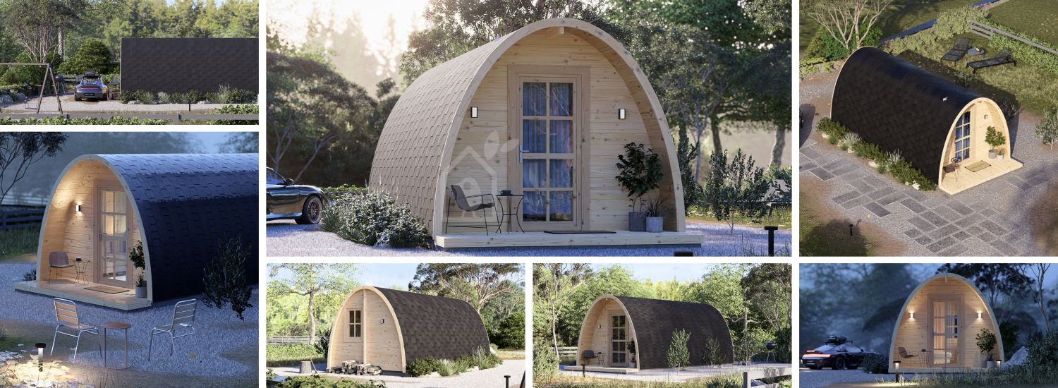 Abri de jardin en bois BRETA S (44 mm), 3x6 m, 18 m² visualization 1