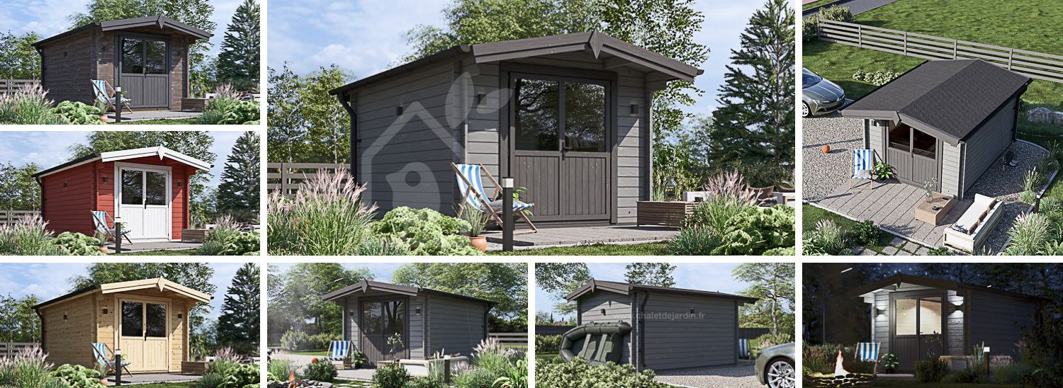 Abri de jardin en bois PETER (34 mm), 3x3 m, 9 m² visualization 1