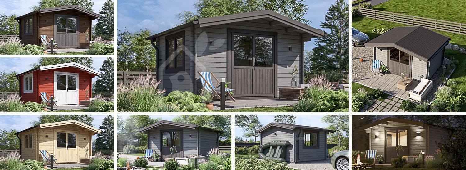 Abri de jardin en bois RENNES (34 mm), 4x3 m, 12 m² visualization 1