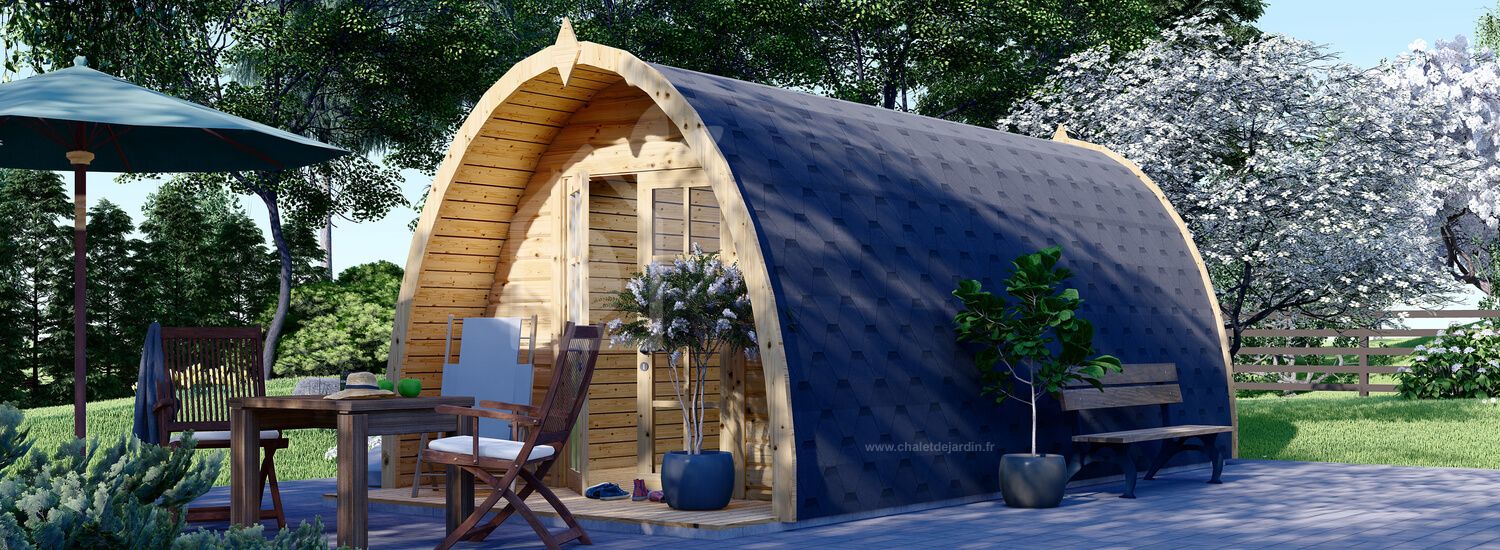 Abri de jardin en bois BRETA (28 mm), 3x6 m, 18 m² visualization 1